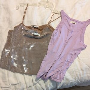 Two Madewell large tops